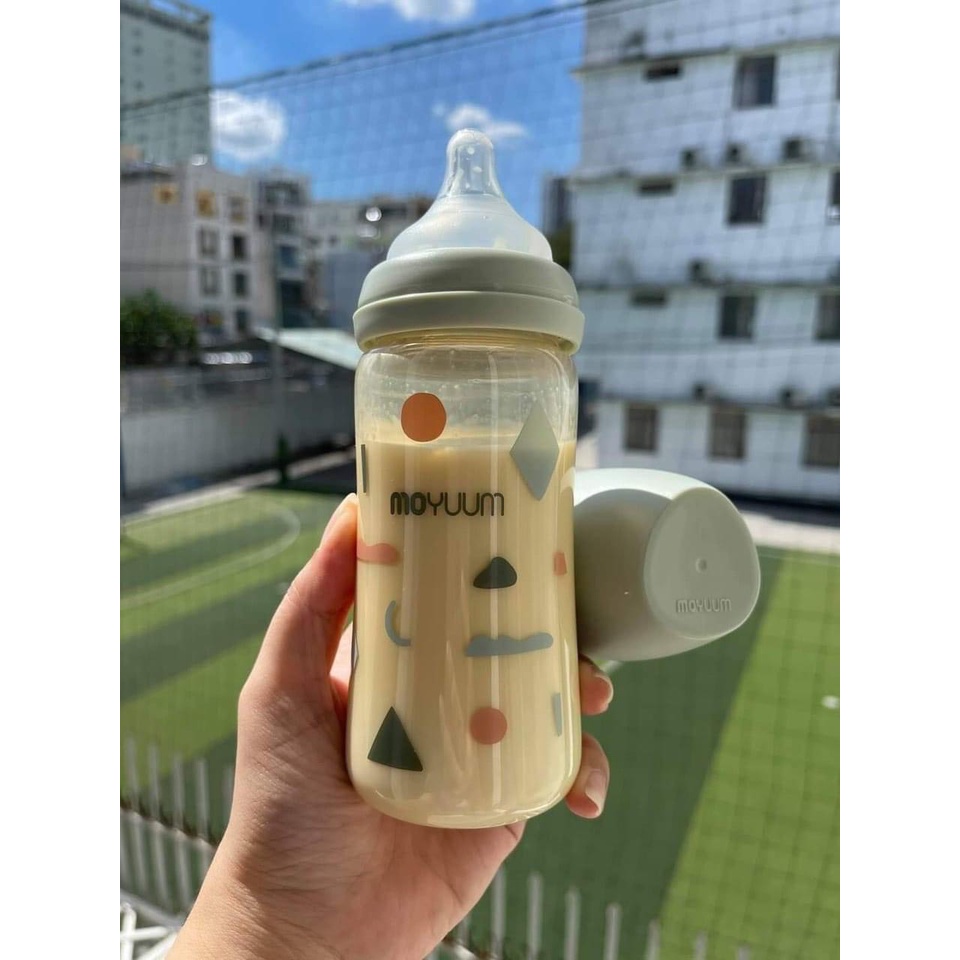 Bình sữa moyuum họa tiết mới 170ml 270ml đổi núm 1 2 3 4, bình sữa moyuum mây mẫu mới Cloud giá tốt tại Hà Nội