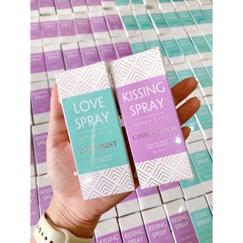 Xịt Thơm Miệng Qlady Màu Xanh Màu tím love spray- kissing spray- ngăn ngừa hôi miệng- Tự tin giao tiếp ( CHÍNH HANG)