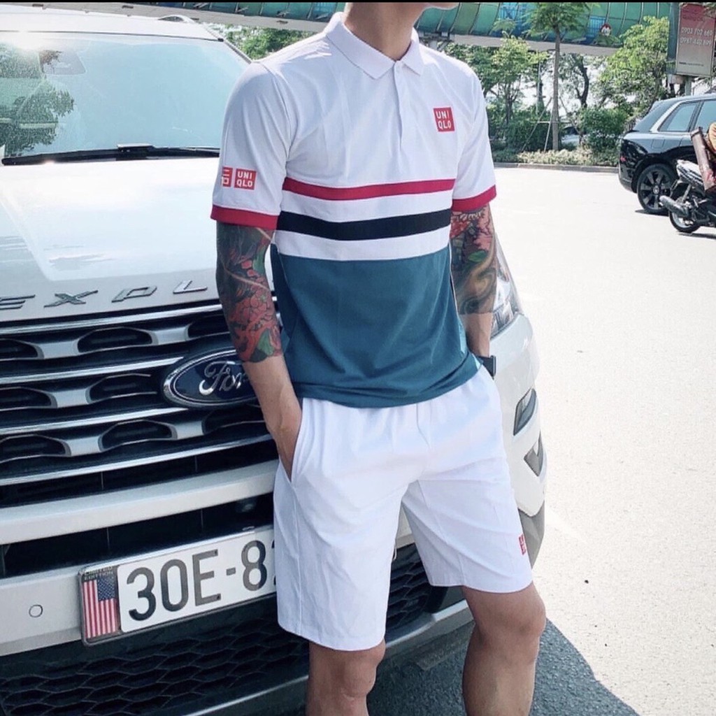 Bộ thể thao nam 👕 RẺ VÔ ĐỊCH 👕 Set thể thao Uniplo chất vải thun co giãn 4 chiều