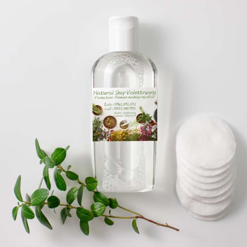 1 Lít Nước tẩy trang cây phỉ làm sạch sâu thiên nhiên handmade Cleansing water - micellar water