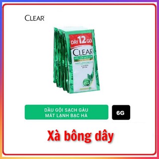 Dầu gội clear bạc hà dây 6g x 12 gói