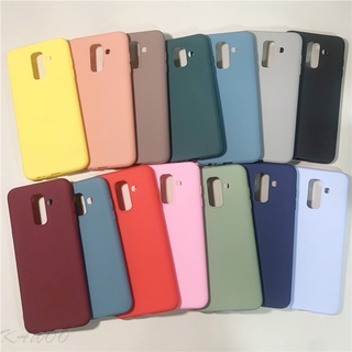 Ốp Lưng TPU Mềm Màu Trơn Siêu Mỏng Cho Samsung Galaxy A6 Plus 2018 A8