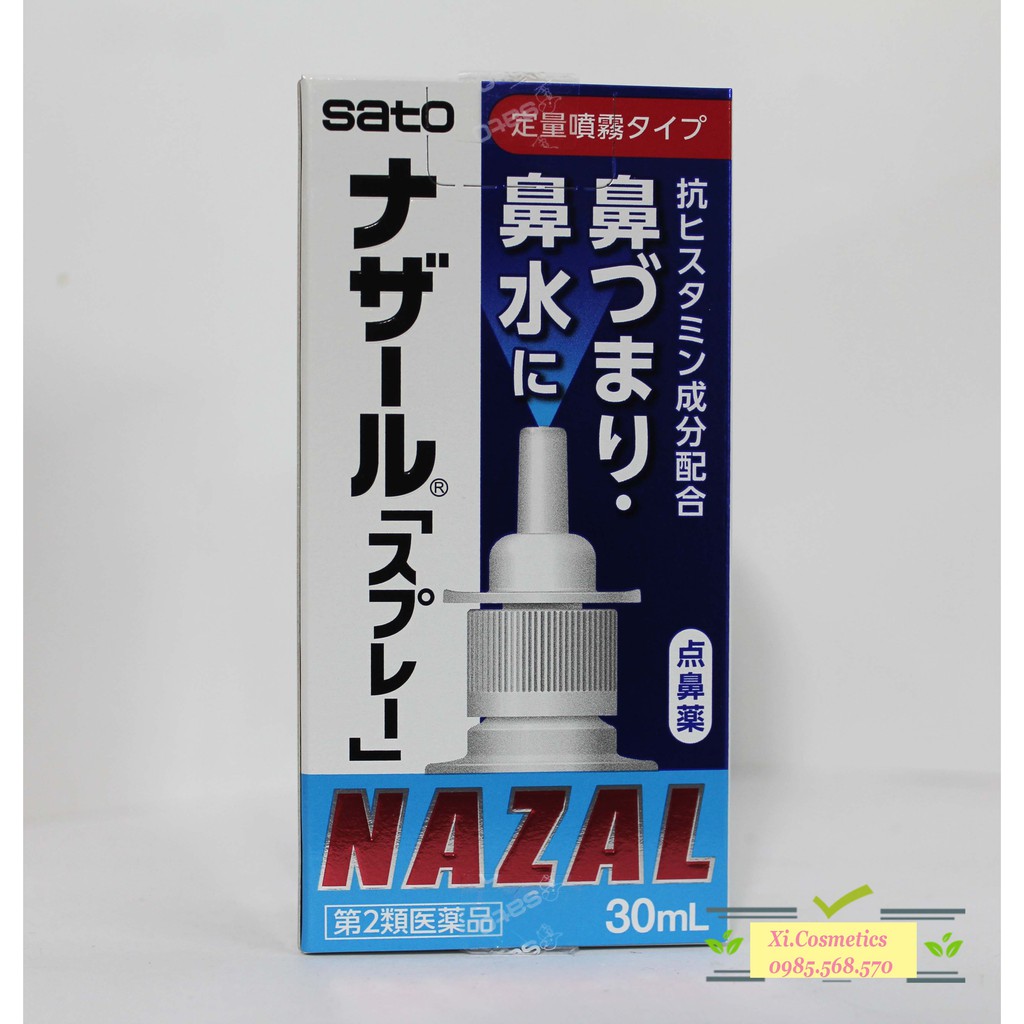 Xịt ngạt mũi Nazal Nhật Bản 30ml