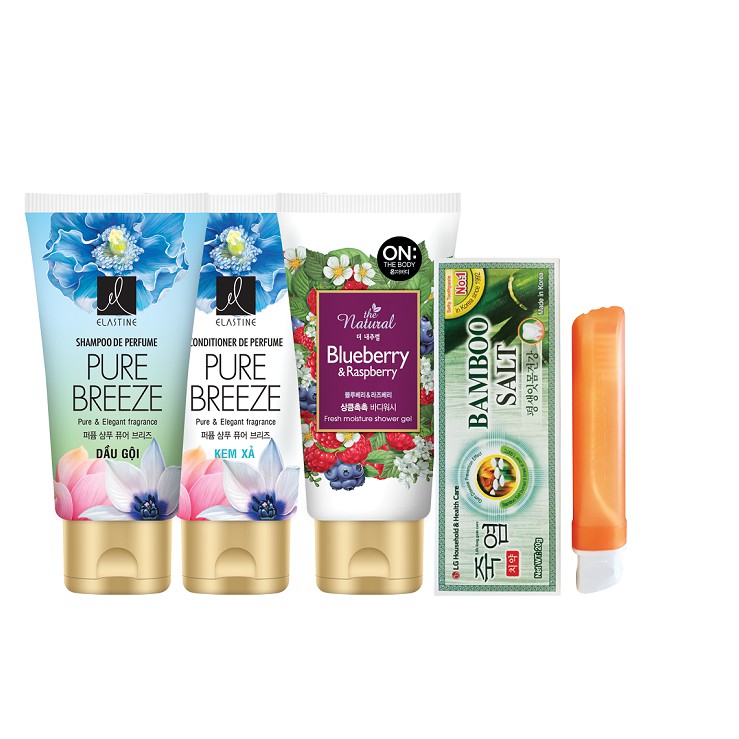 [Mã COSLGBASE2 giảm 10% đơn 199K] [HB Gift] Bộ chăm sóc cá nhân du lịch Elastine và On The Body 6 sản phẩm Gimmick | BigBuy360 - bigbuy360.vn