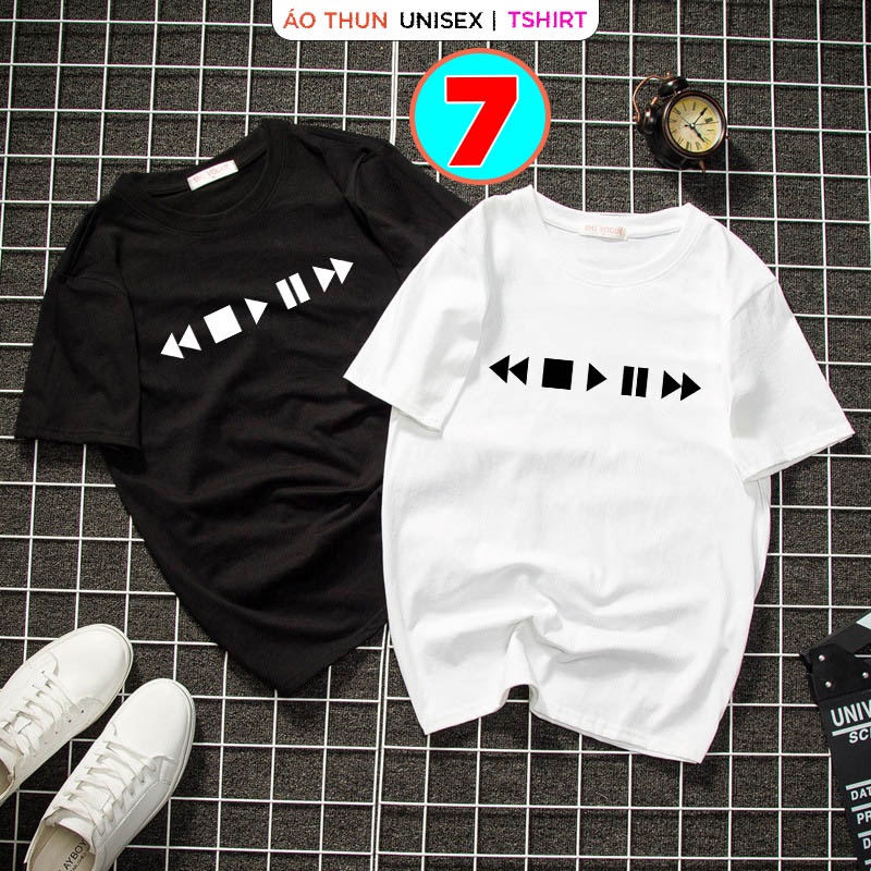 |BST - AB| Áo thun Unisex tay ngắn in 3d chi tiết  - vải cotton Tay lỡ form rộng oversize streetwear