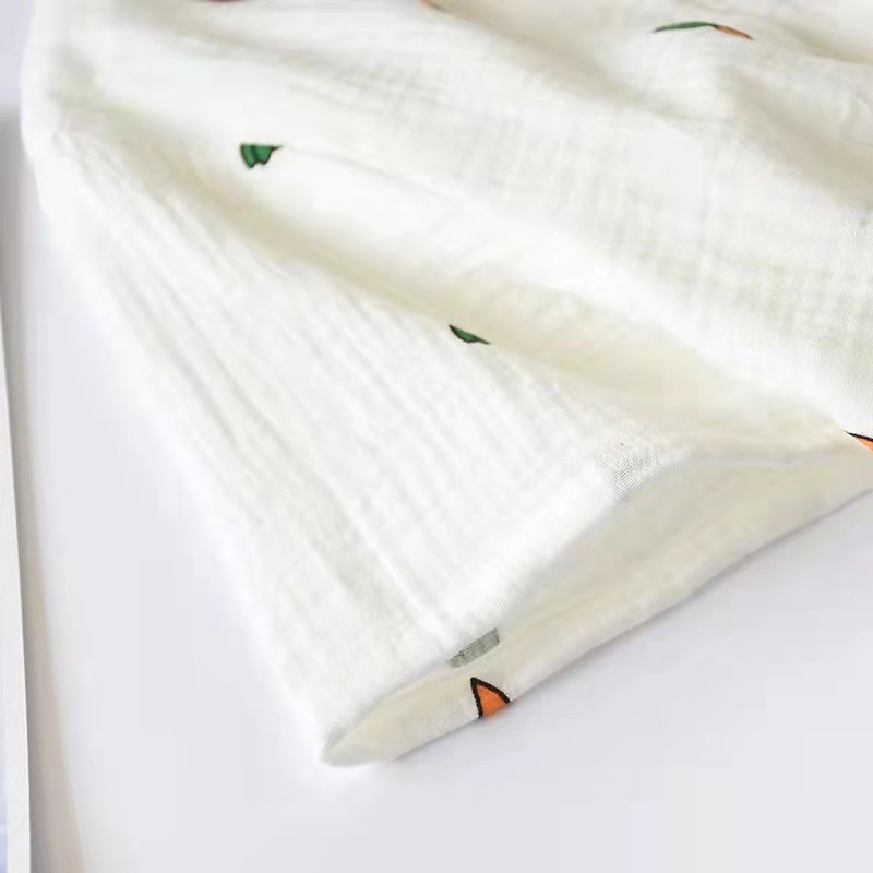 Bộ đồ ngủ Cotton ngắn tay họa tiết cà rốt xinh xắn theo phong cách nhật bản dành cho nam