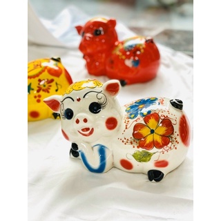Lợn đất Bát Tràng hình siêu ngộ nghĩnh đáng yêu