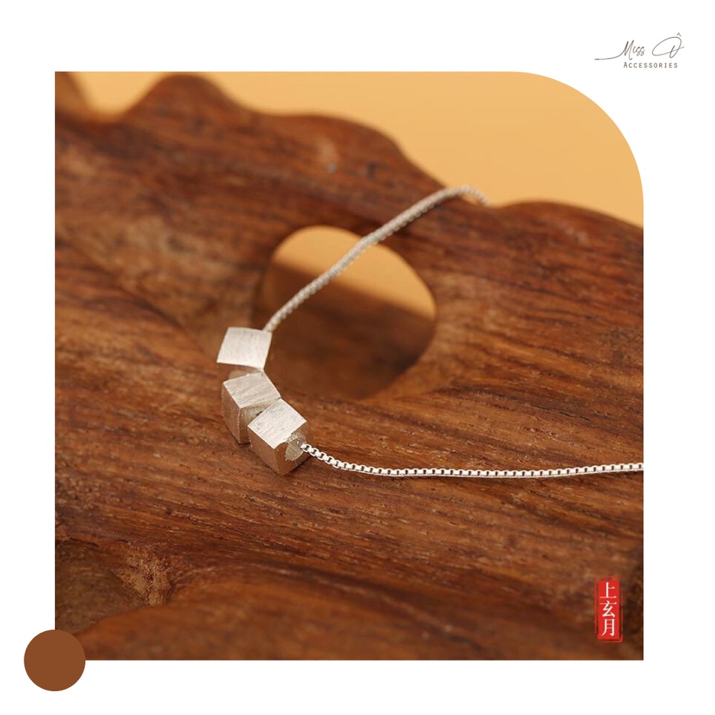 Vòng cổ/ Dây chuyền/ Necklace Miss Ô VC1007 Bạc S925