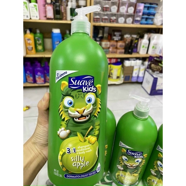 Sữa tắm dầu gội dầu xả 3 trong 1 Suave kids của Mỹ