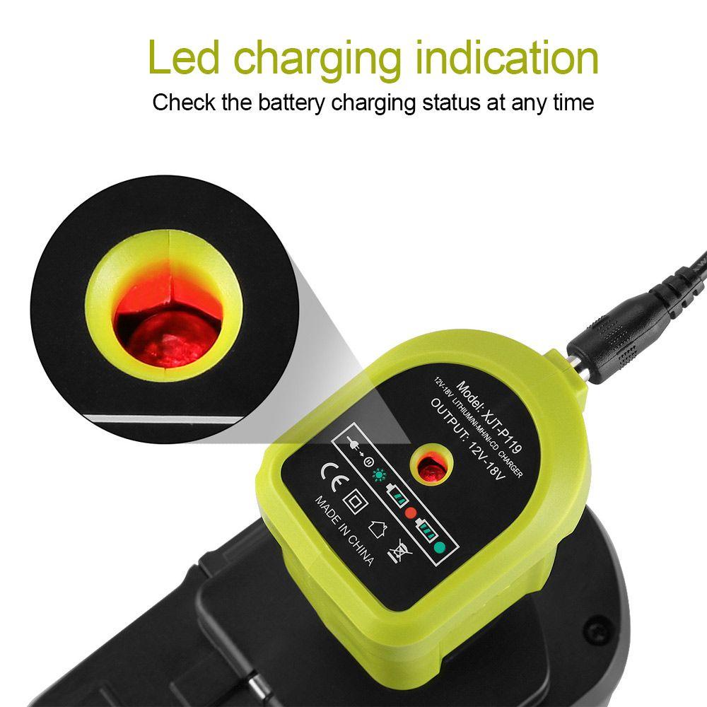 Bộ Sạc Pin Lithium 12V 14.4V 18V P107 P108 Chuyên Dụng Cho Ryobi