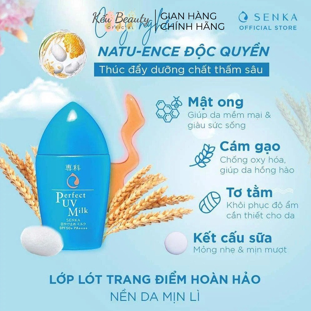 Kem Chống Nắng Dạng Sữa Senka Perfect UV Milk 40ml