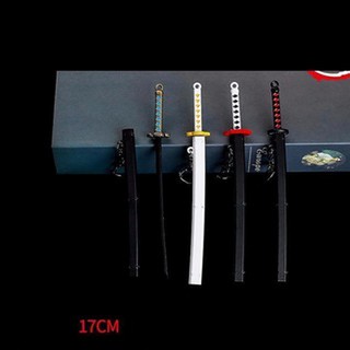 ( Mẫu 17cm ) Mô hình móc khóa kiếm Kimetsu no yaiba Đao Kiếm Thần Vực trưng bày