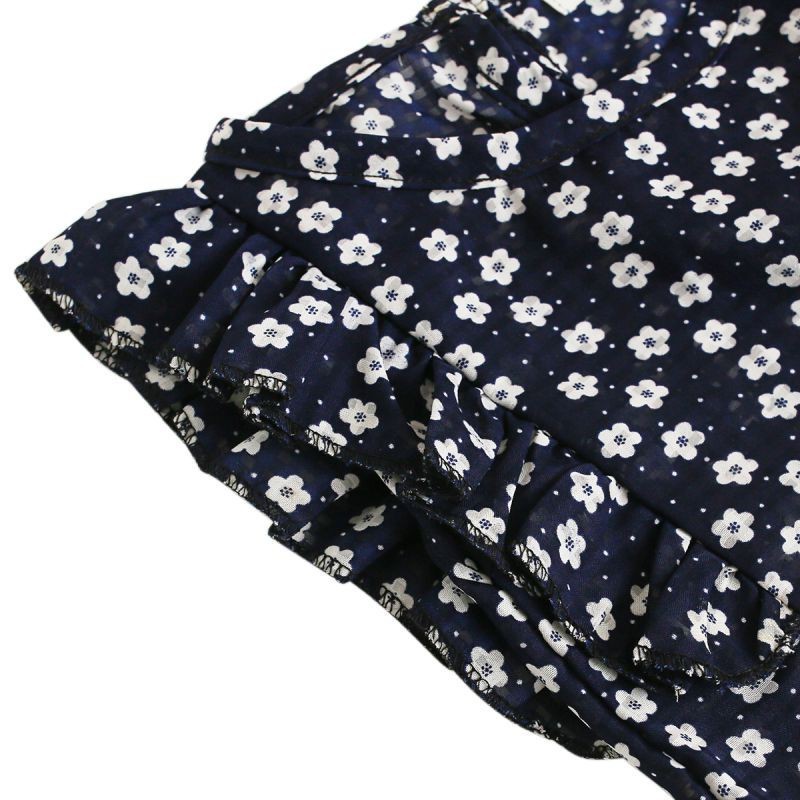 Áo không tay họa tiết hoa kèm quần short cho bé gái