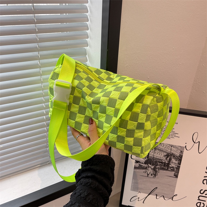 Túi Đeo Chéo 2022 Họa Tiết Caro Thời Trang Mùa Hè Cho Nữ