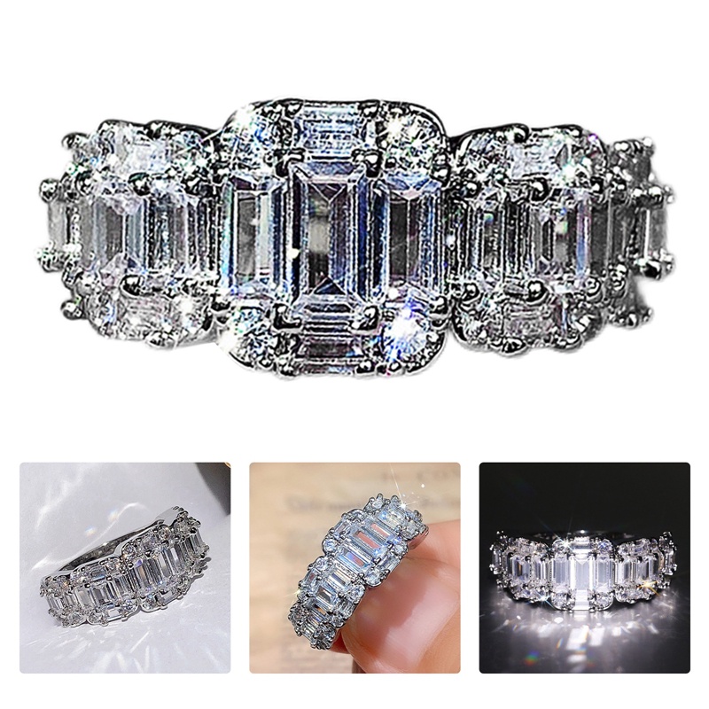 Nhẫn Đeo Tay Kim Loại Đính Đá Thời Trang Cho Nữ