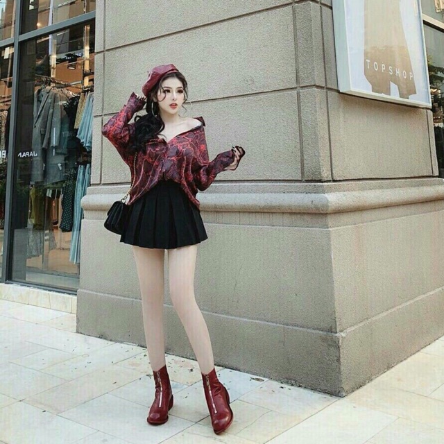 Áo sơ mi da rắn sadnh điệu
