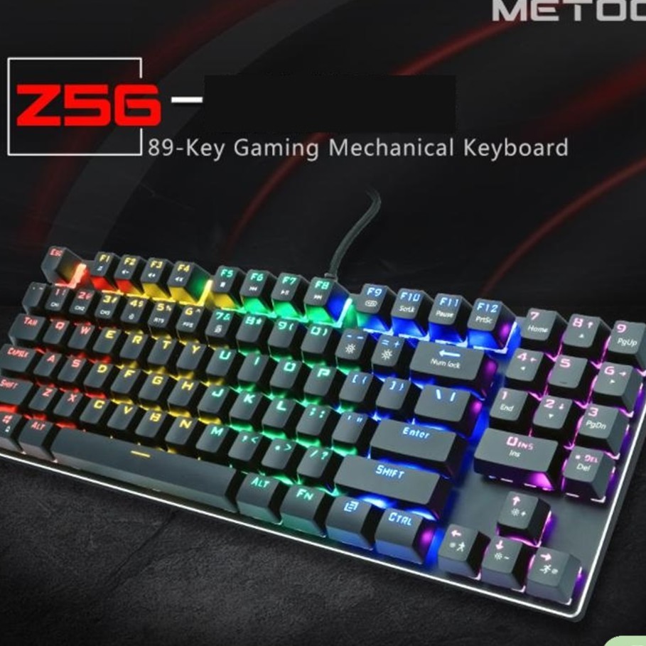 Bàn phím cơ Zero metoo z56 led rainbow (TKL có numblock)