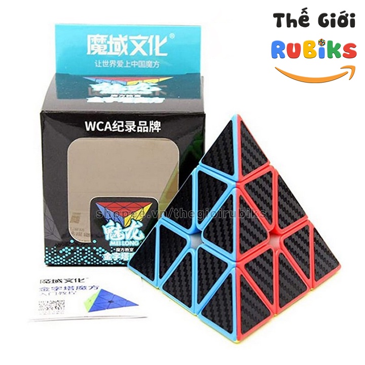 Bộ Sưu Tập Khối Rubik Carbon MoYu Meilong 2x2 3x3 4x4 5x5 Tam Giác 12 Mặt Skewb Square-1 SQ-1 Megaminx Pyranminx Cube