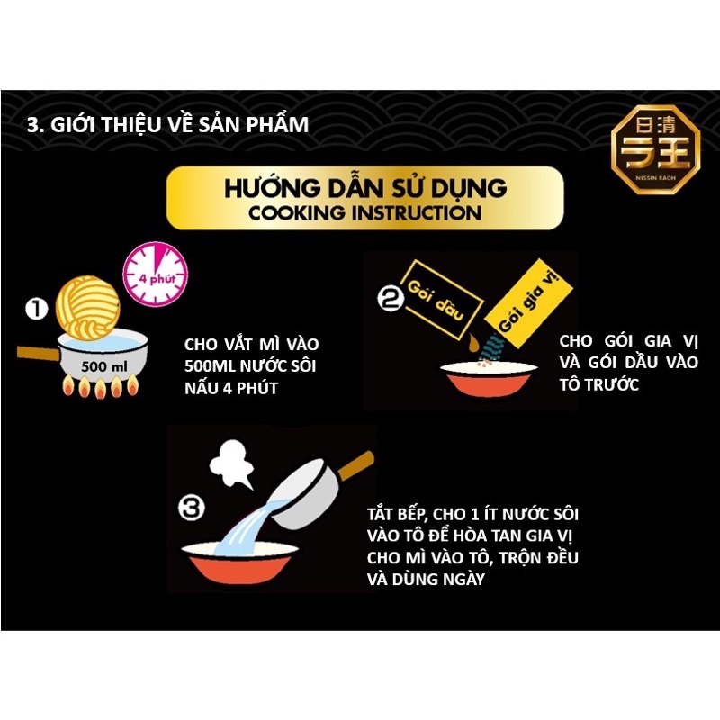 Mì Ramen Nissin Gói 95G Vị Thịt Hầm Tonkotsu - Nhiều Vị