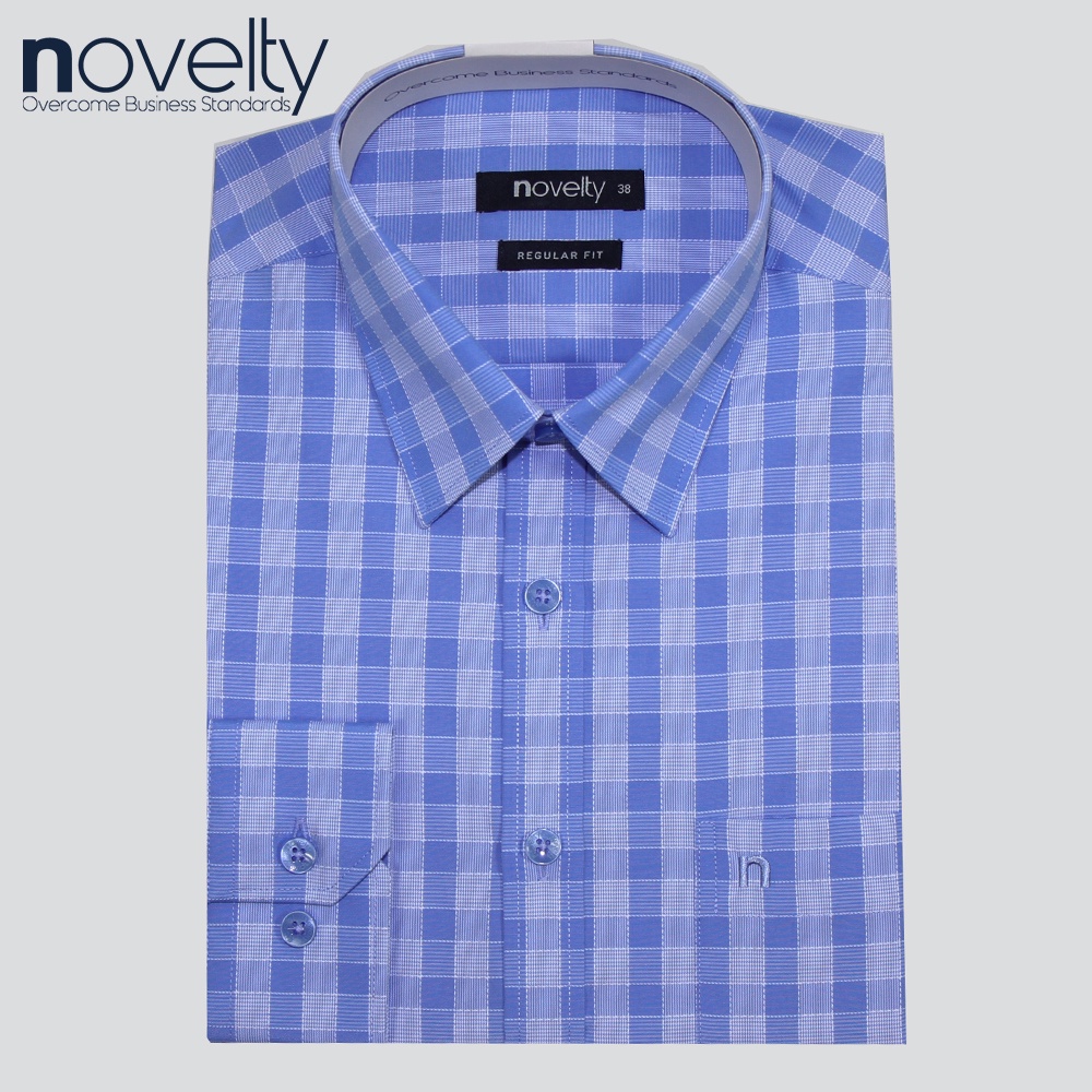 Áo Sơ Mi Nam Novelty Tay Dài Kẻ Sọc Caro Regular fit 210232D