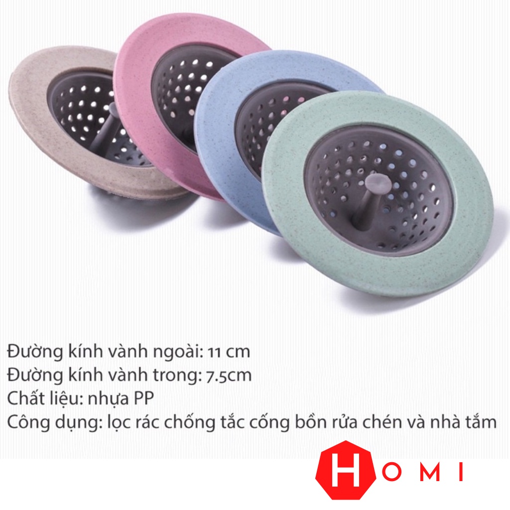 Phễu lọc rác [CHÍNH HÃNG], lọc đồ ăn thừa bồn rửa chén - Phễu lọc tóc, rác thải ống thoát nước nhà tắm toilet - Dhomi