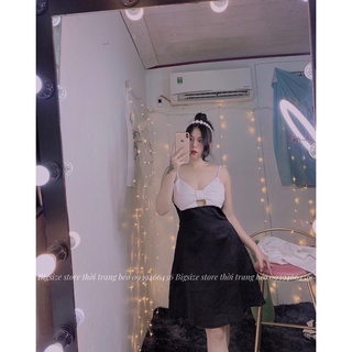 SET ĐẦM DÂY PHỐI KHOÁC VEST [BIGSIZE 60-90KG ]