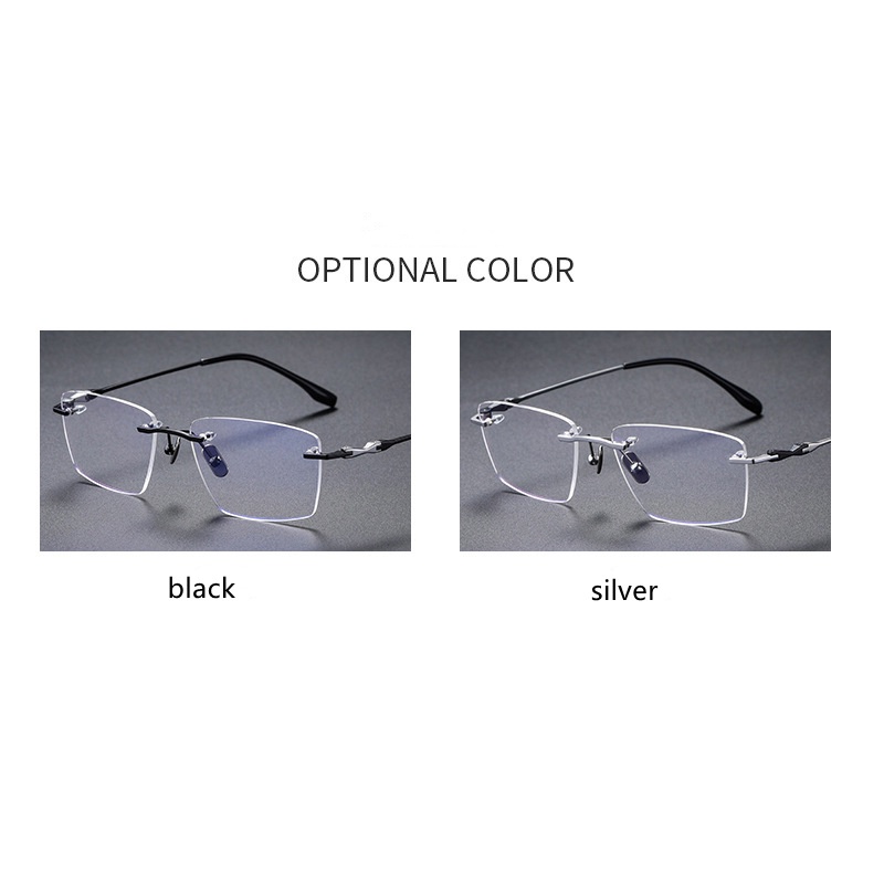 Mắt Kính Siêu Mỏng Bằng Titan Không Viền D.i.t.a DLX80818