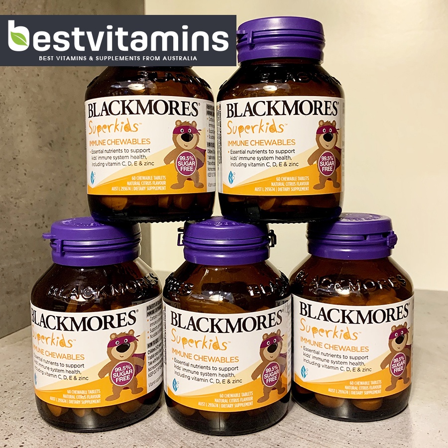 Viên nhai tăng đề kháng cho trẻ em Blackmores Superkids Immune 60 Chewables