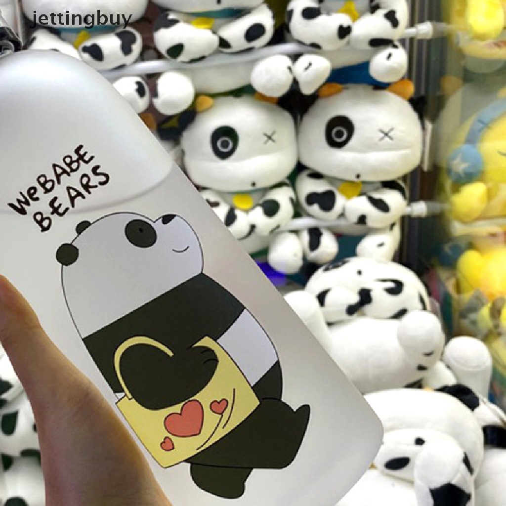 Bình nước trong suốt Jetting hình gấu trúc chống rò rỉ 1000ml