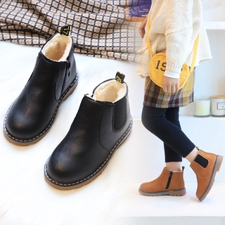 Giày Boots Martin lót nhung giữ ấm thời trang thu đông dành cho b thumbnail