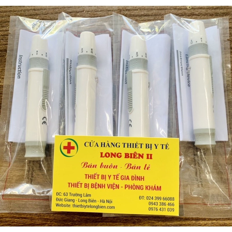 Bút chích lấy máu 5 nấc dùng cho hầu hết các loại máy đo đường huyết