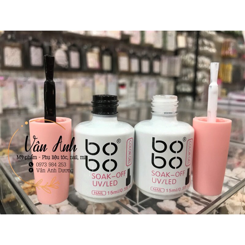 Sơn Gel Đen , Trắng Bobo Chính Hãng Lên Màu Chuẩn 15ml