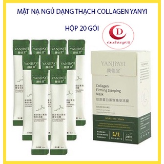 [Free Ship]Hộp 20 gói mặt nạ ngủ thạch COLLAGEN YANJIAYI