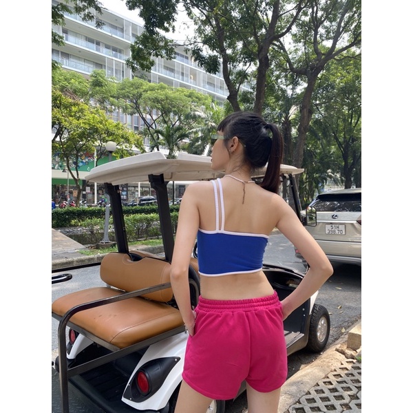 Áo croptop dây chéo vai Jenni Top