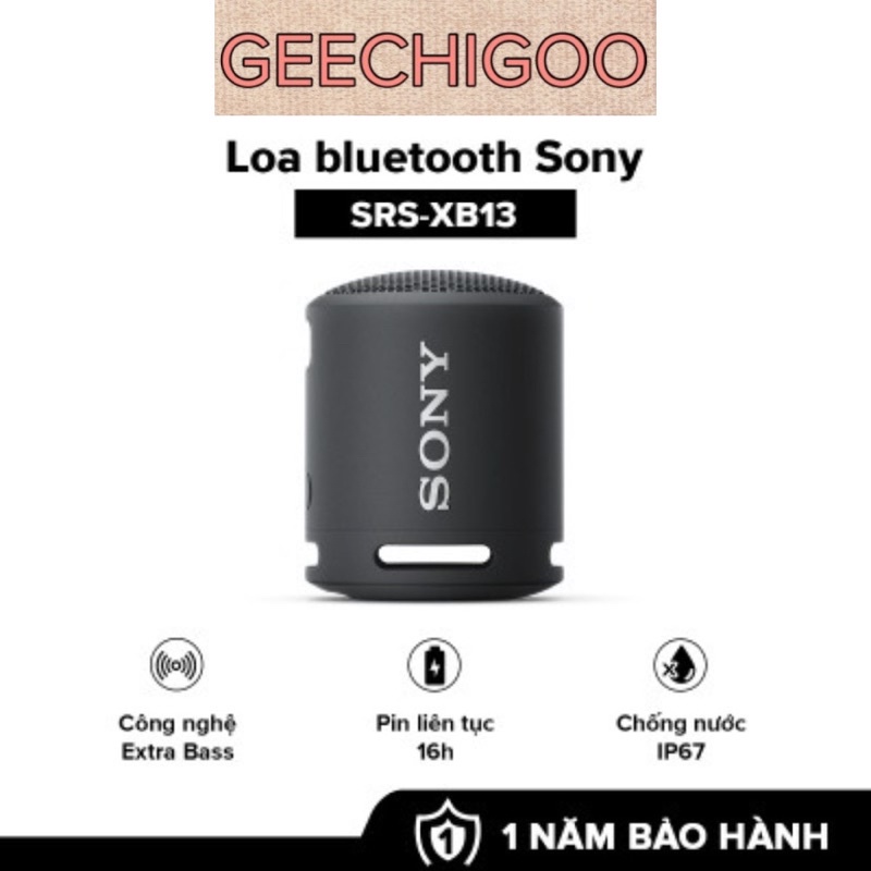 Loa Bluetooth Sony SRS-XB13 ExtraBass Bảo Hành Chính Hãng 12 Tháng