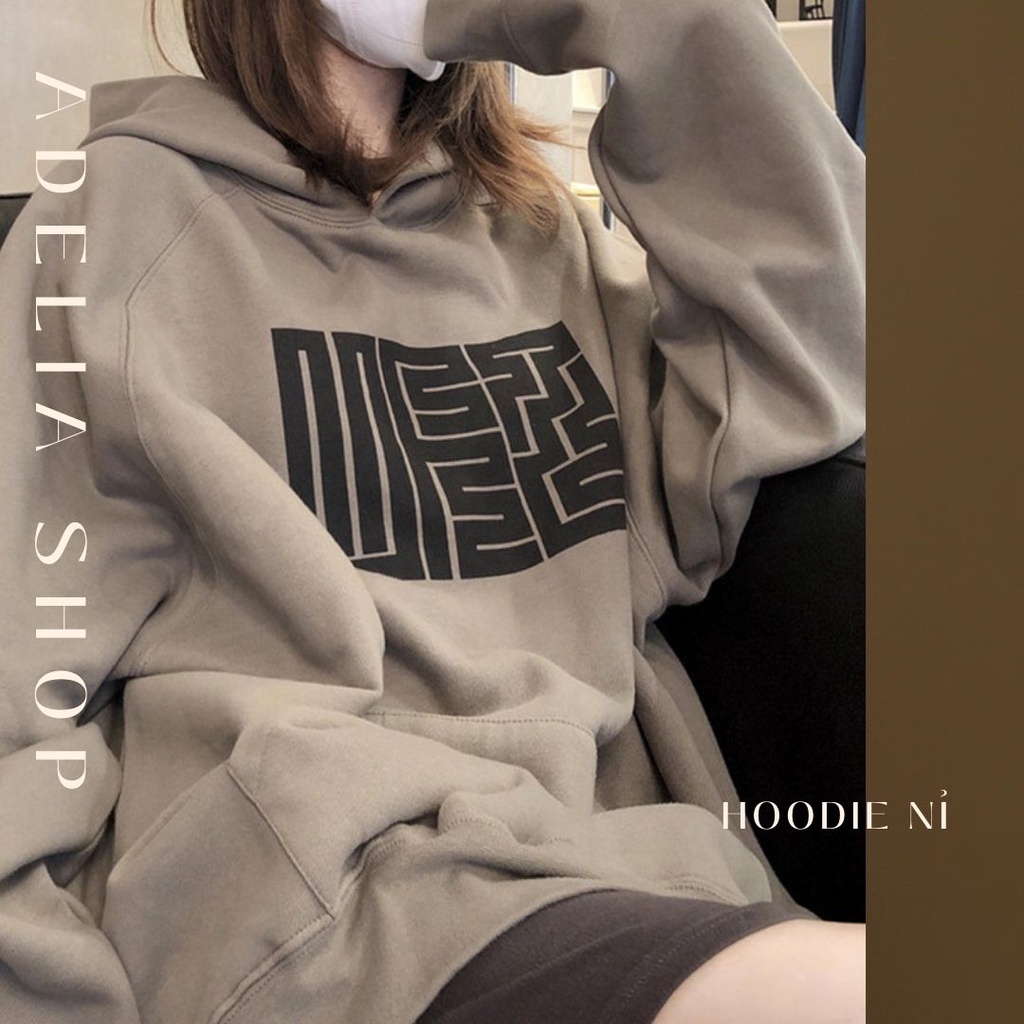 HOODIE | Áo Hoodie Nam Nữ Form Rộng Màu Xám Vải Nỉ Đẹp Không Xù Unisex Có Mũ Ulzzang