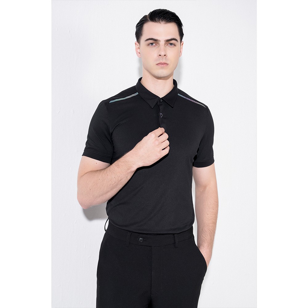 Áo polo nam Biluxury thun có cổ coolmax thấm hút slimfit chuẩn form lịch lãm 5APCT006DEN | BigBuy360 - bigbuy360.vn