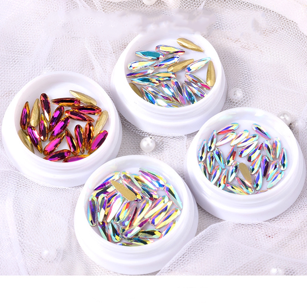 [Hàng mới về] Đá đính móng tay 3d phong cách nghệ thuật