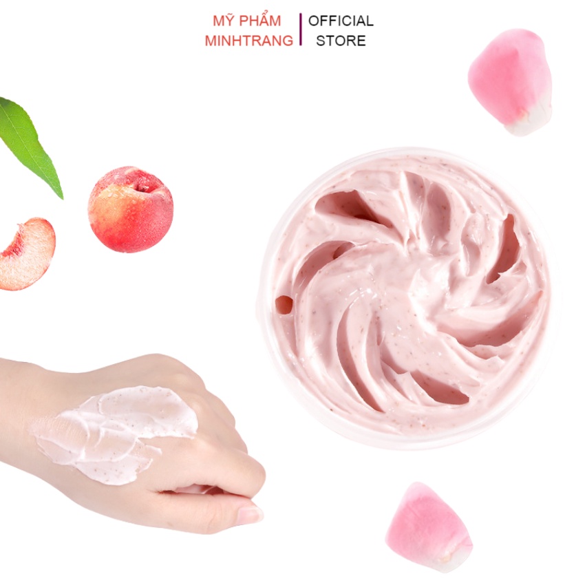 Tẩy tế bào chết body đào Peach Clear 200ml,kem tẩy da chết làm sạch sâu,dưỡng trắng sáng,giữ ẩm,mềm mại ,thải độc tố da