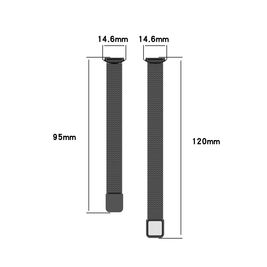 Dây đeo inox Milanese cho đồng hồ thông minh Fitbit Luxe
