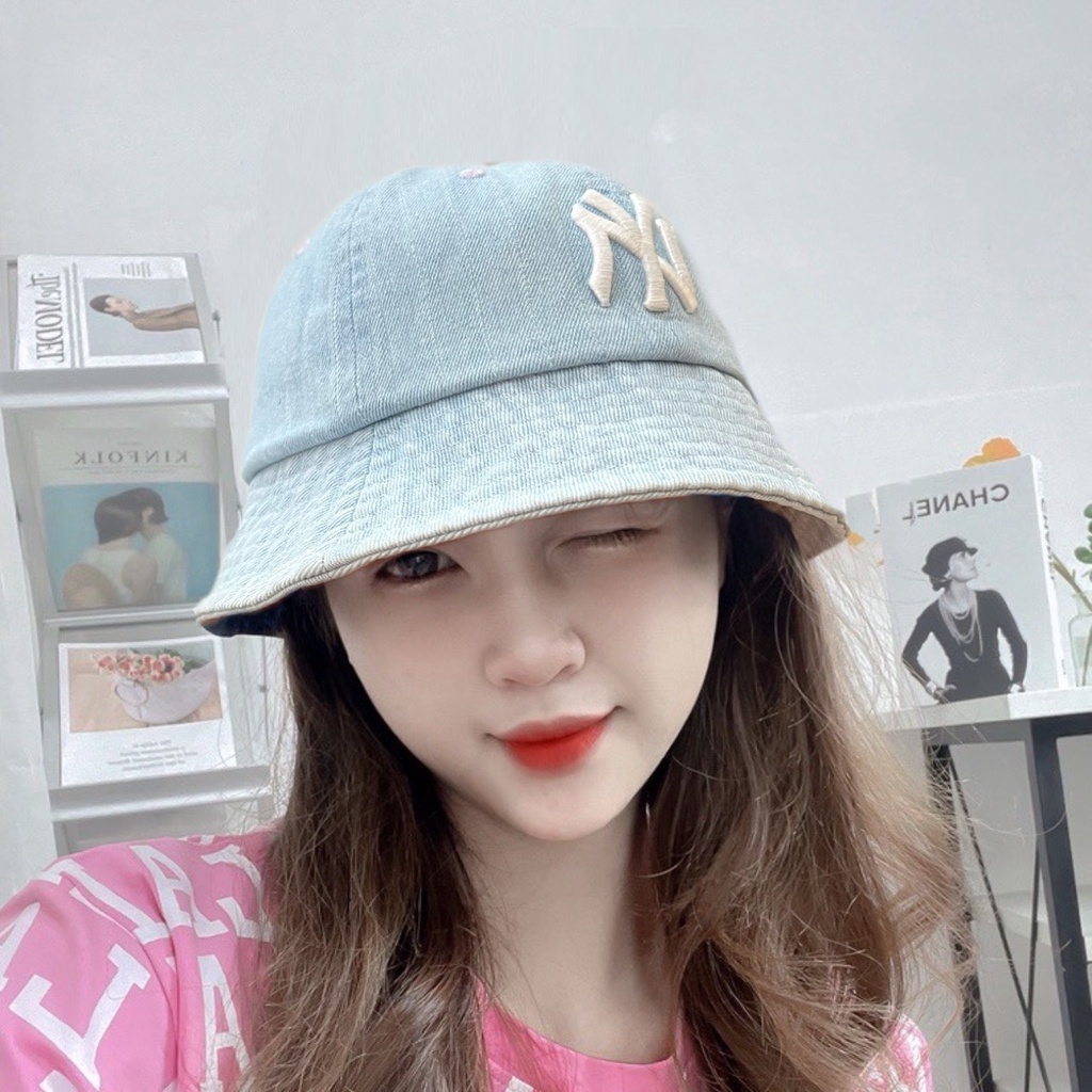 Nón Bucket Jean Watt M.L.B kiểu dáng Basic mẫu 2023