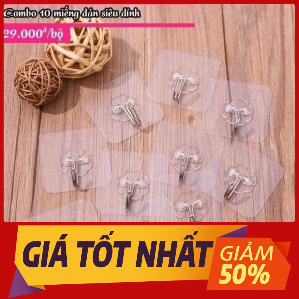 [Sale toàn shop] Combo 10 móc dính siêu chắc
