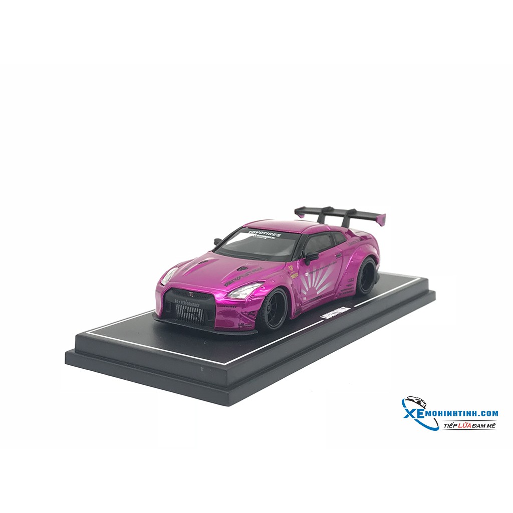 Xe Mô Hình Nissan GTR- R35 LB 1:64 Liberty Walks ( Hồng )