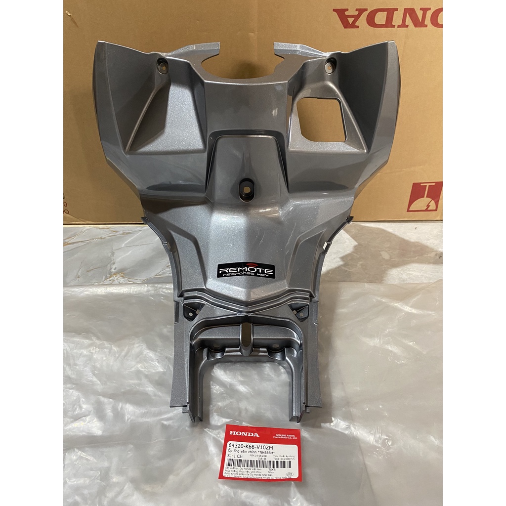 Ốp ống yếm chính - ốp ổ khóa HONDA AIR BLADE 125 năm 2015-2016 màu Xám bạc. *NHB56M* 64320K66V10ZM