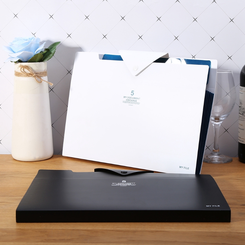 Túi đựng hồ sơ khổ A4 5 lớp mở rộng tiện lợi