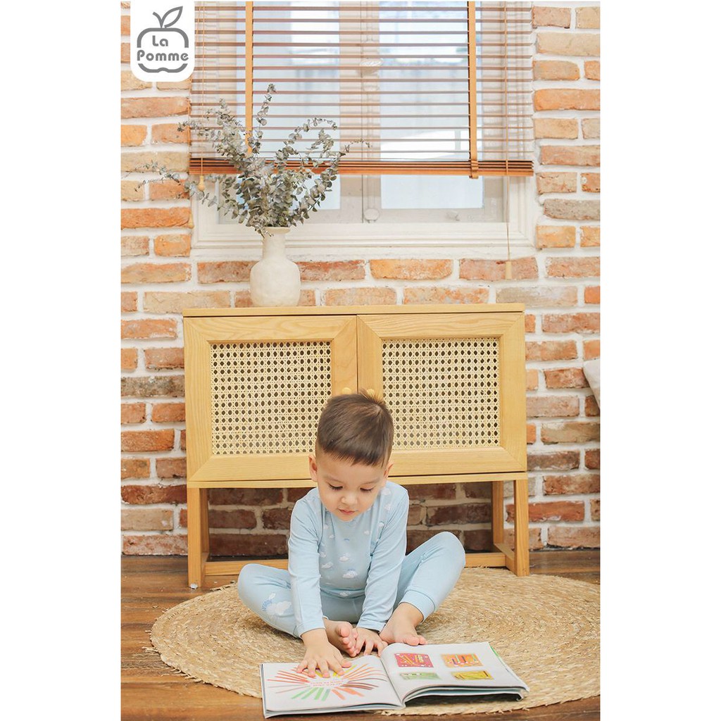 SL171 Bộ dài tay cài vai đám mây La Pomme (6-18M)