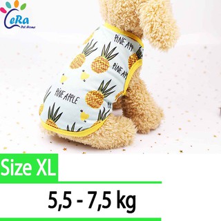 Áo Thun Trái Dứa Cute Cho Thú Cưng (Áo 031)
