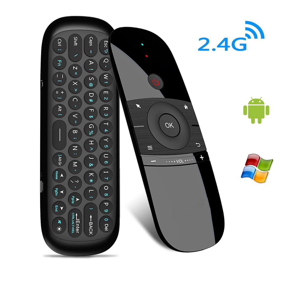 Mini Wireless Keyboard And Mouse W1 2.4g For Tv Box 9.0 8.1 Android Tv Box / Pc / Tv