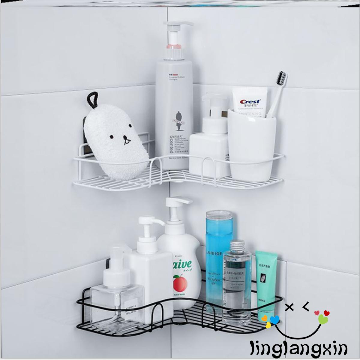 Set 2 Kệ Tam Giác Gắn Tường Đựng Vật Dụng Tiện Lợi