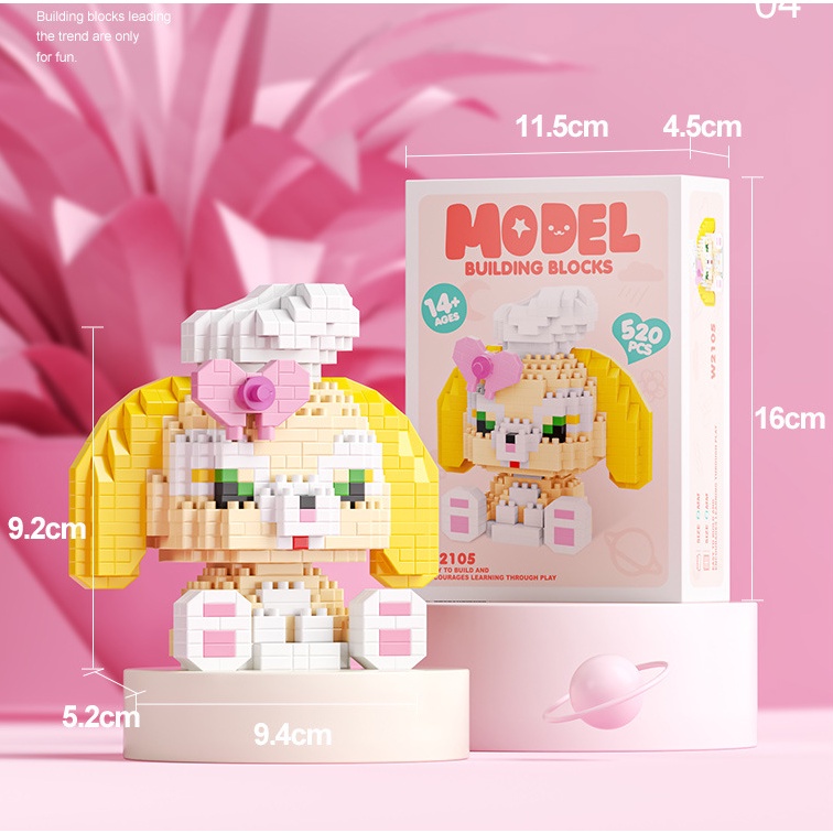 MÔ HÌNH LẮP RÁP MINI 3D NHÂN VẬT HOẠT HÌNH ĐÁNG YÊU CHO BÉ - ĐỒ CHƠI XÉP HÌNH CHO BÉ